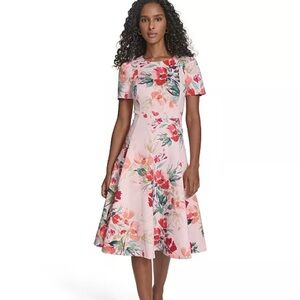 Calvin Klein Floral Multicolor Midi Dress